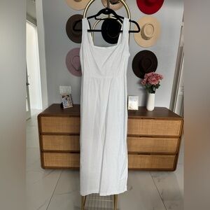 Sndys Tie Back White Maxi Dress